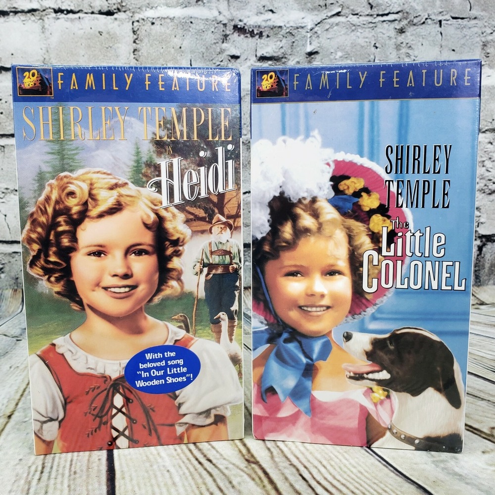 Shirley Temple Heidi Little Colonel VHS Lot 2 Colorized Movies 20th Century Fox